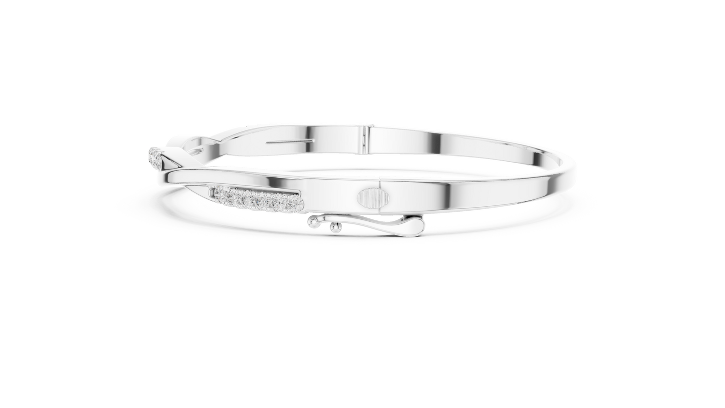 Unique Designer Bracelet high-end Jewelry. For women. Diamond. 14 Karat Gold. GLBR0009.