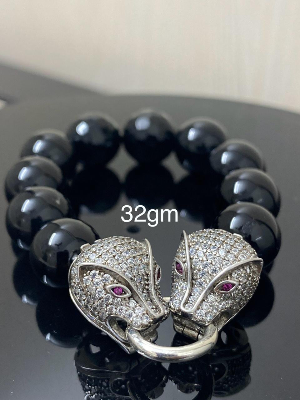 Panther bead bracelet jewelry.