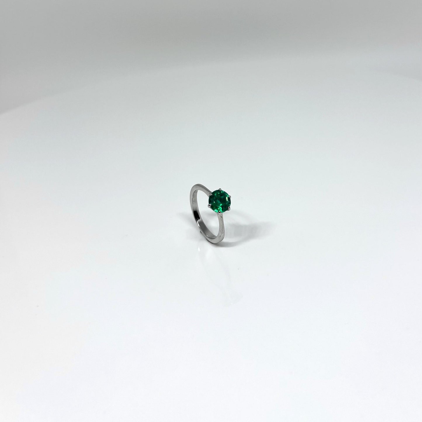 Green CZ Ring. Women's Ring. Fashion essential.