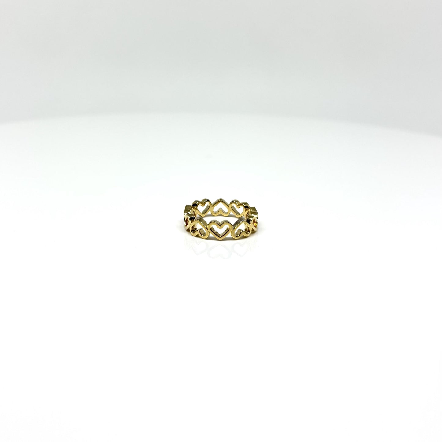 Heart Band Ring. Women's Ring. Perfect Gift.