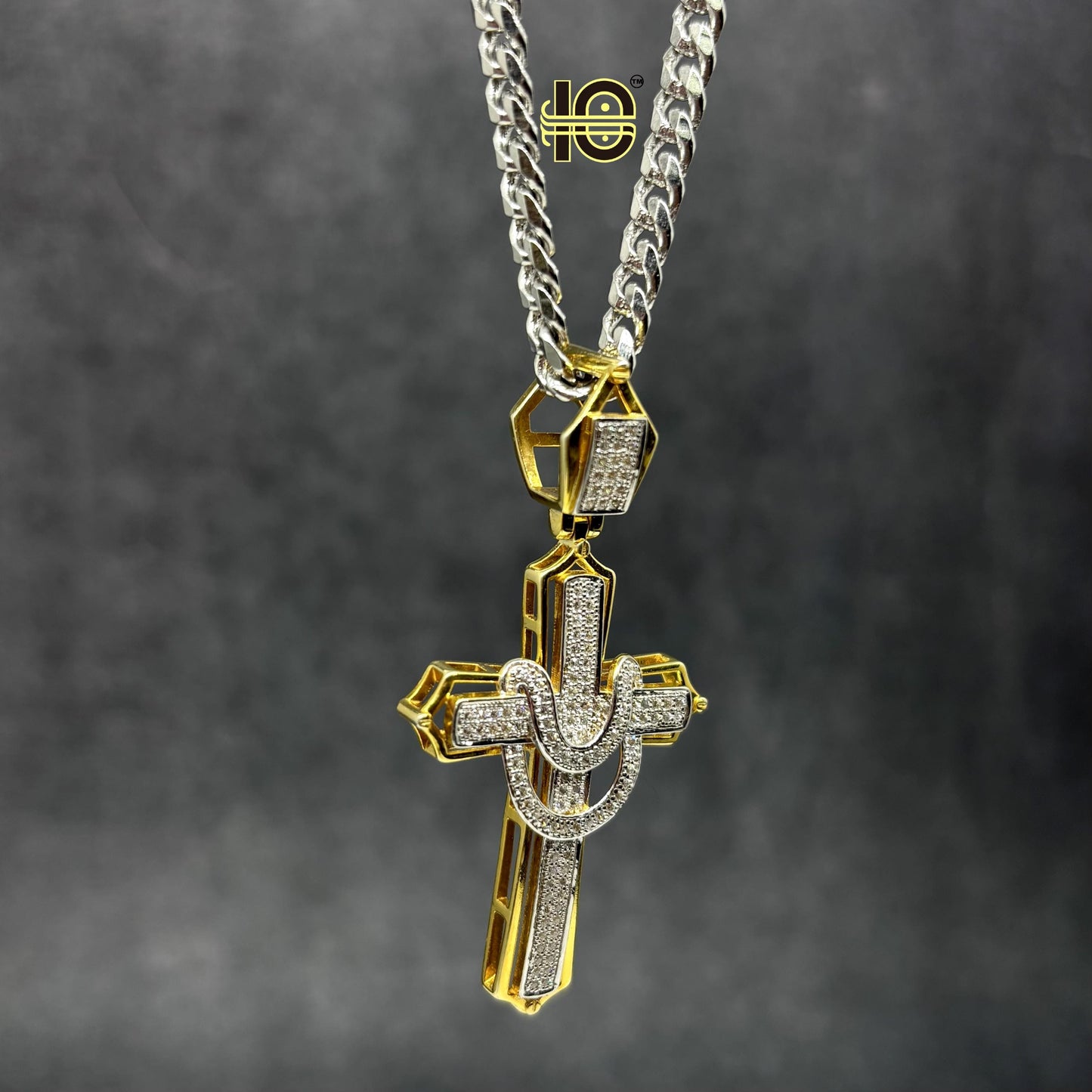 Silver 925 Cross Pendant Iced cross pendant Hip hop Jewelry cross pendant.
