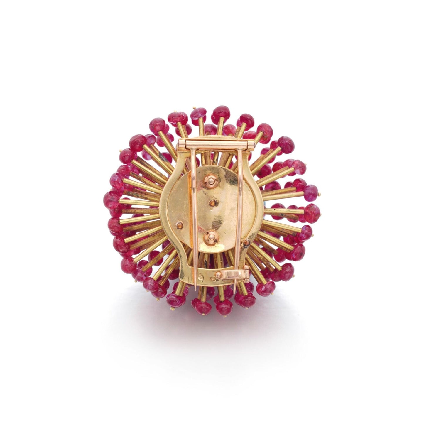 25ct Rubies 925 Sterling Silver Brooch