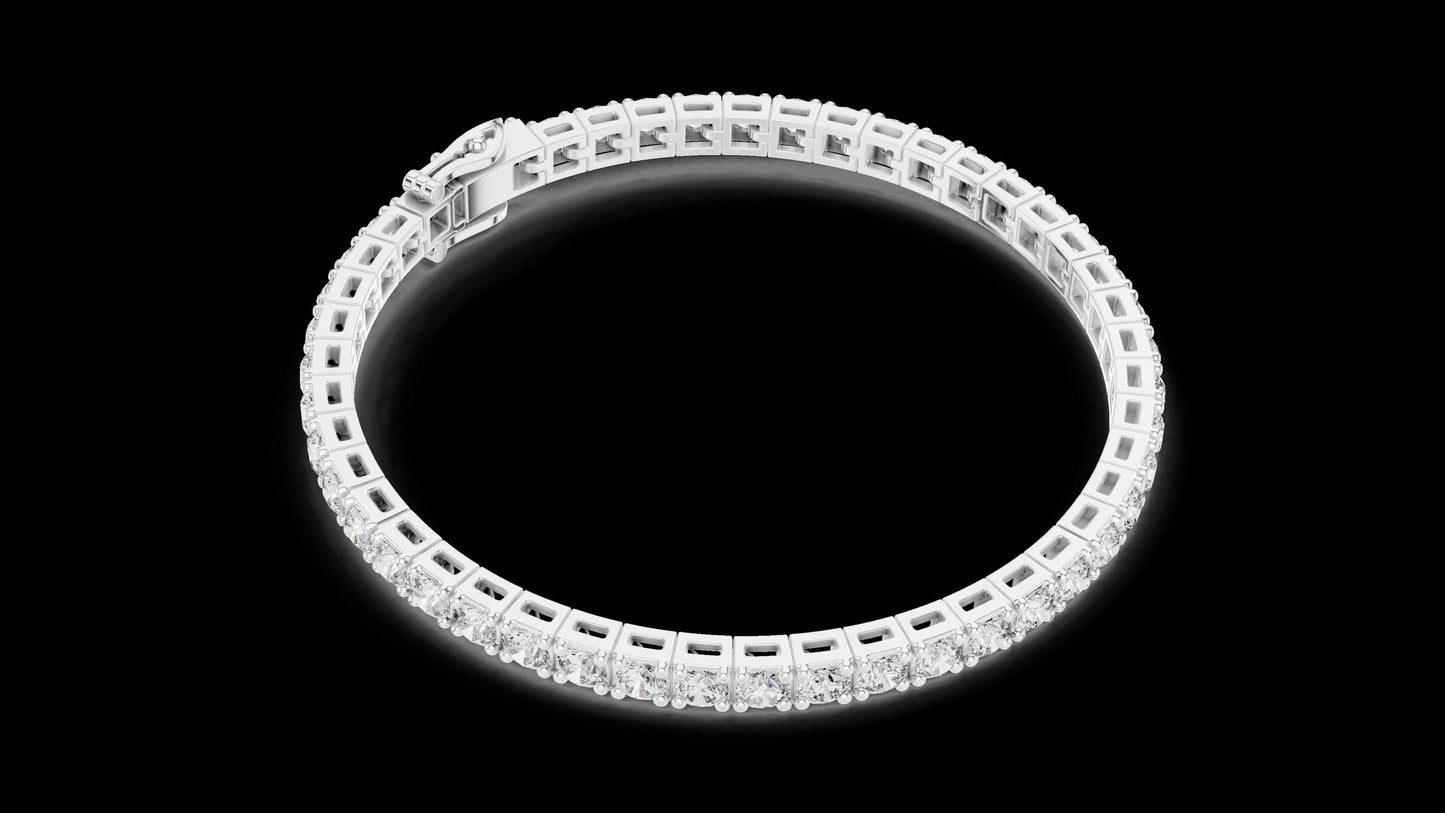 Unique Designer Tennis bracelet. Women's bracelet. High End Jewelry. Gold. Diamond.