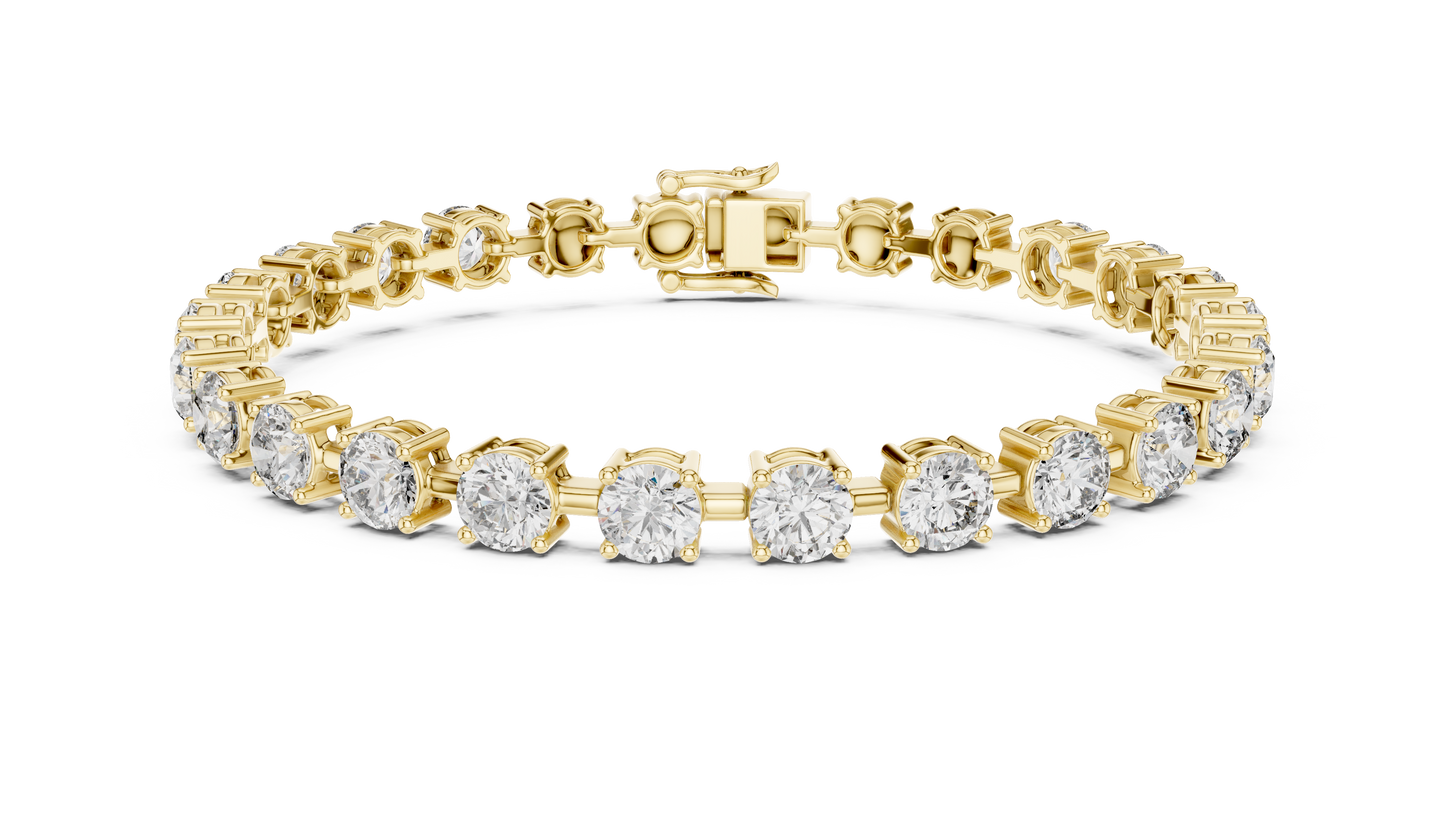 Unique Designer Bracelet high-end Jewelry. For women. Diamond. 14 Karat Gold. FBR0263.