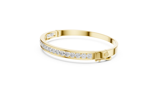 Unique Designer Bracelet high-end Jewelry. For women. Diamond. 14 Karat Gold. GLBR0005.