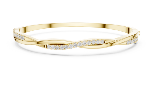 Unique Designer Bracelet high-end Jewelry. For women. Diamond. 14 Karat Gold. GLBR0009.