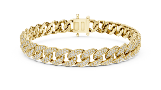 Unique Designer Bracelet high-end Jewelry. For women. Diamond. 14 Karat Gold. GLBR0116.