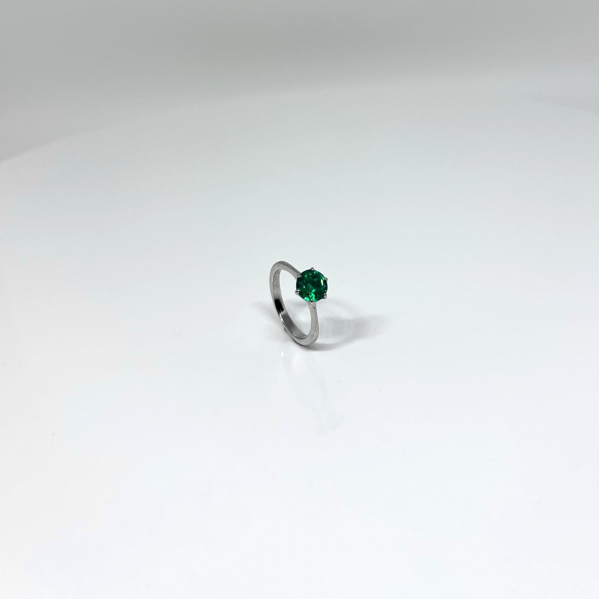 Green CZ Ring. Women's Ring. Fashion essential.