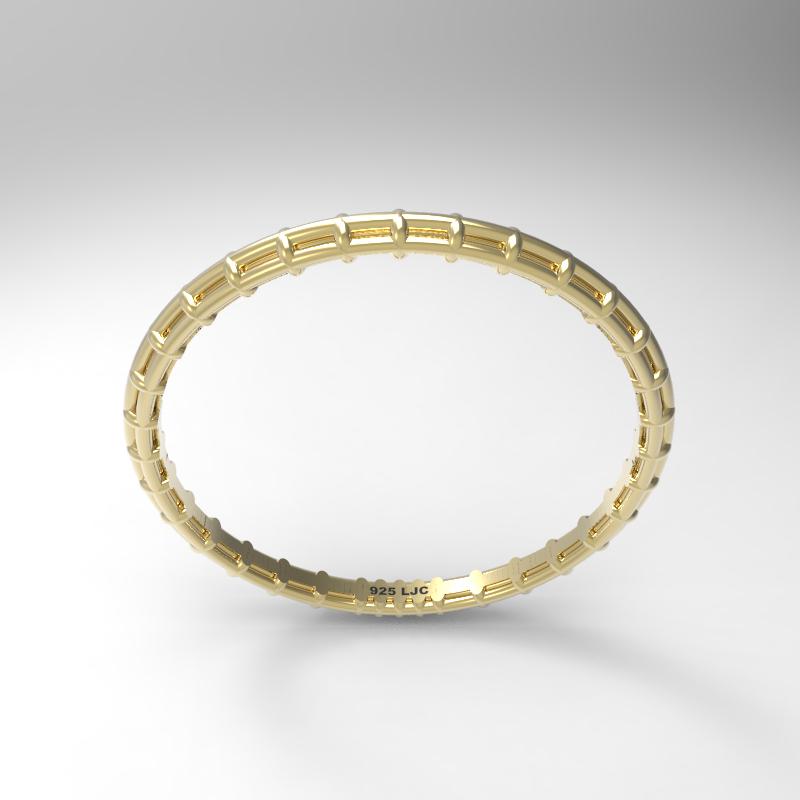 Stackable Ring. 18 Karat gold plated Sterling silver. Women's Ring.