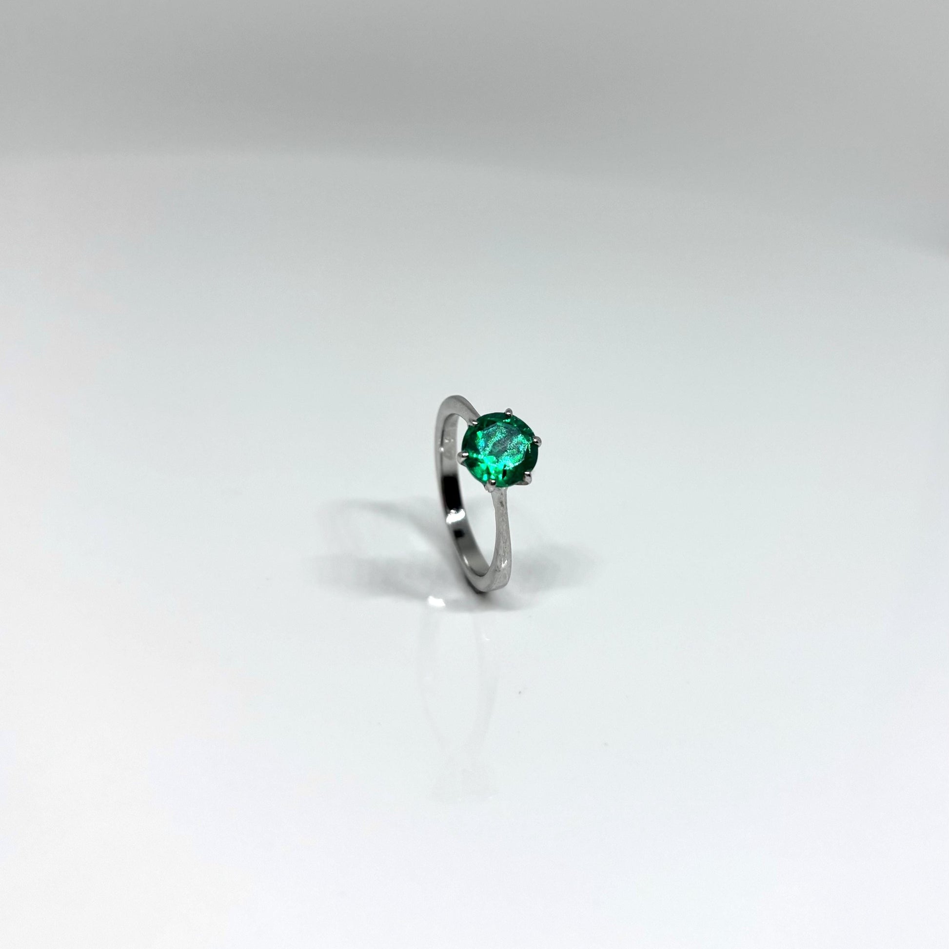 Green CZ Ring. Women's Ring. Fashion essential.