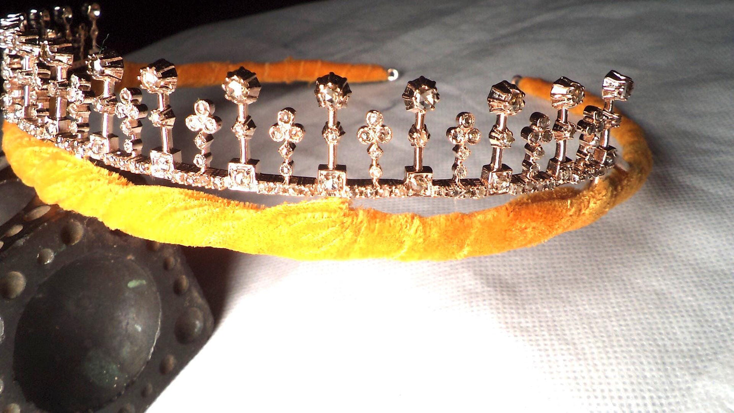 Tiara- 18ct Natural Diamond 925 Sterling Silver Headband