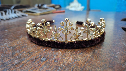 Tiara- 18ct Natural Diamond 925 Sterling Silver Tiara