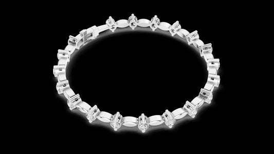 Designer Unique Diamond bracelet. 14 Karat gold. Lab grown Diamond.