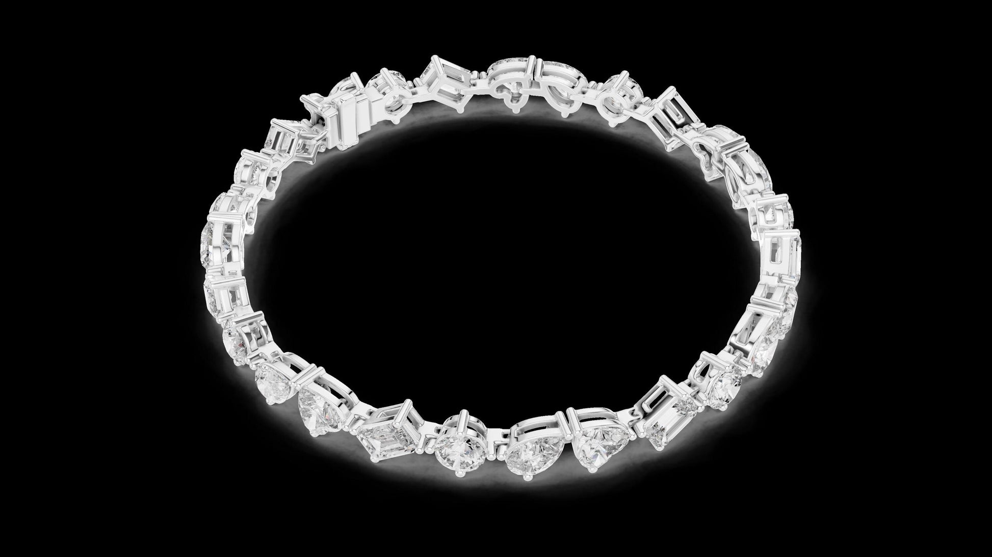 Unique Designer Bracelet high-end Jewelry. For women. Diamond. 14 Karat Gold.