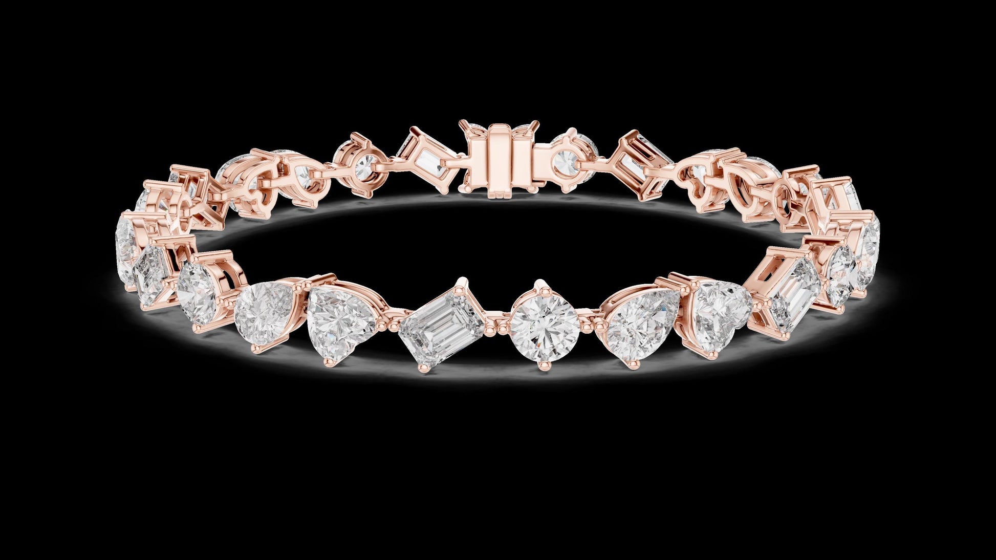 Unique Designer Bracelet high-end Jewelry. For women. Diamond. 14 Karat Gold.