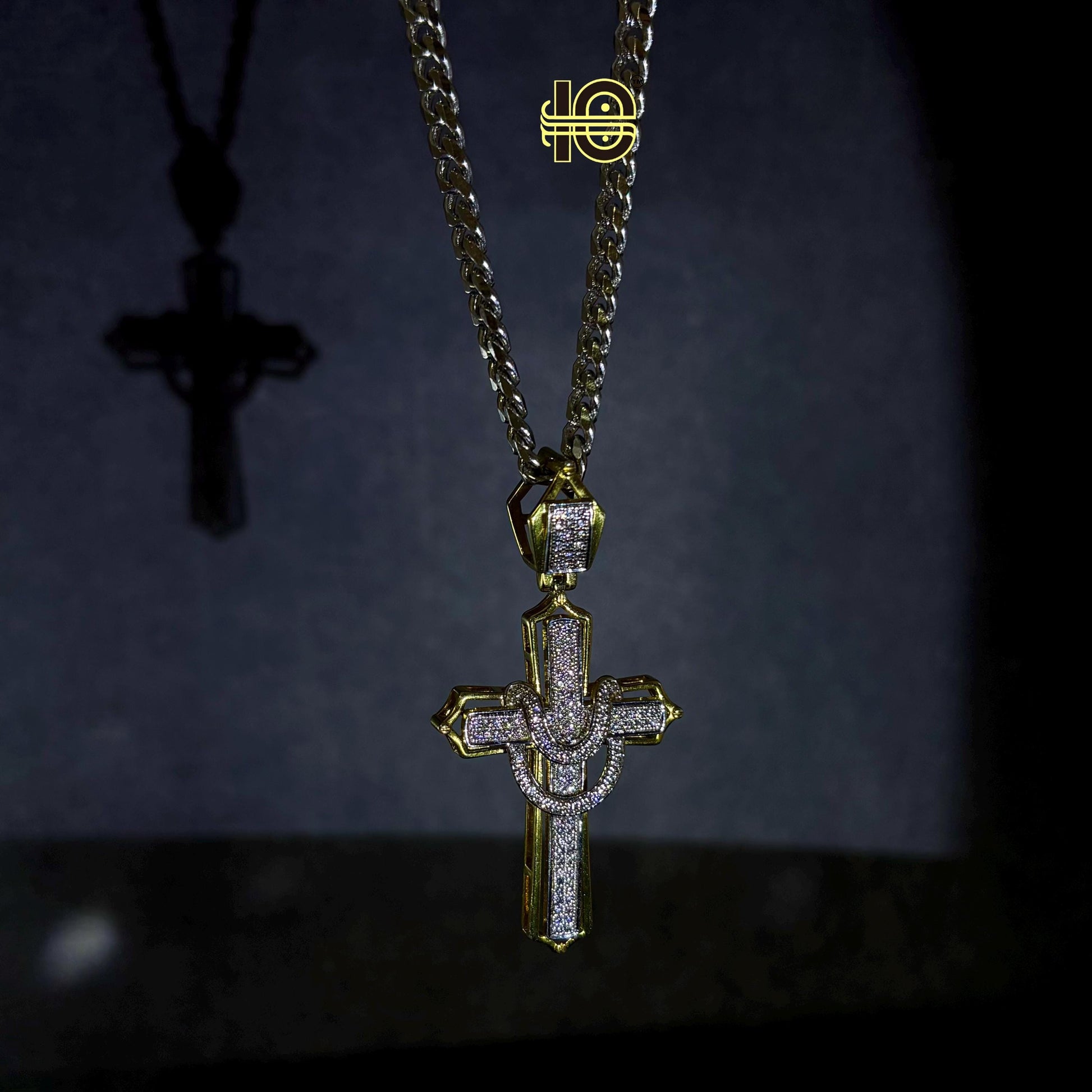 Silver 925 Cross Pendant Iced cross pendant Hip hop Jewelry cross pendant.