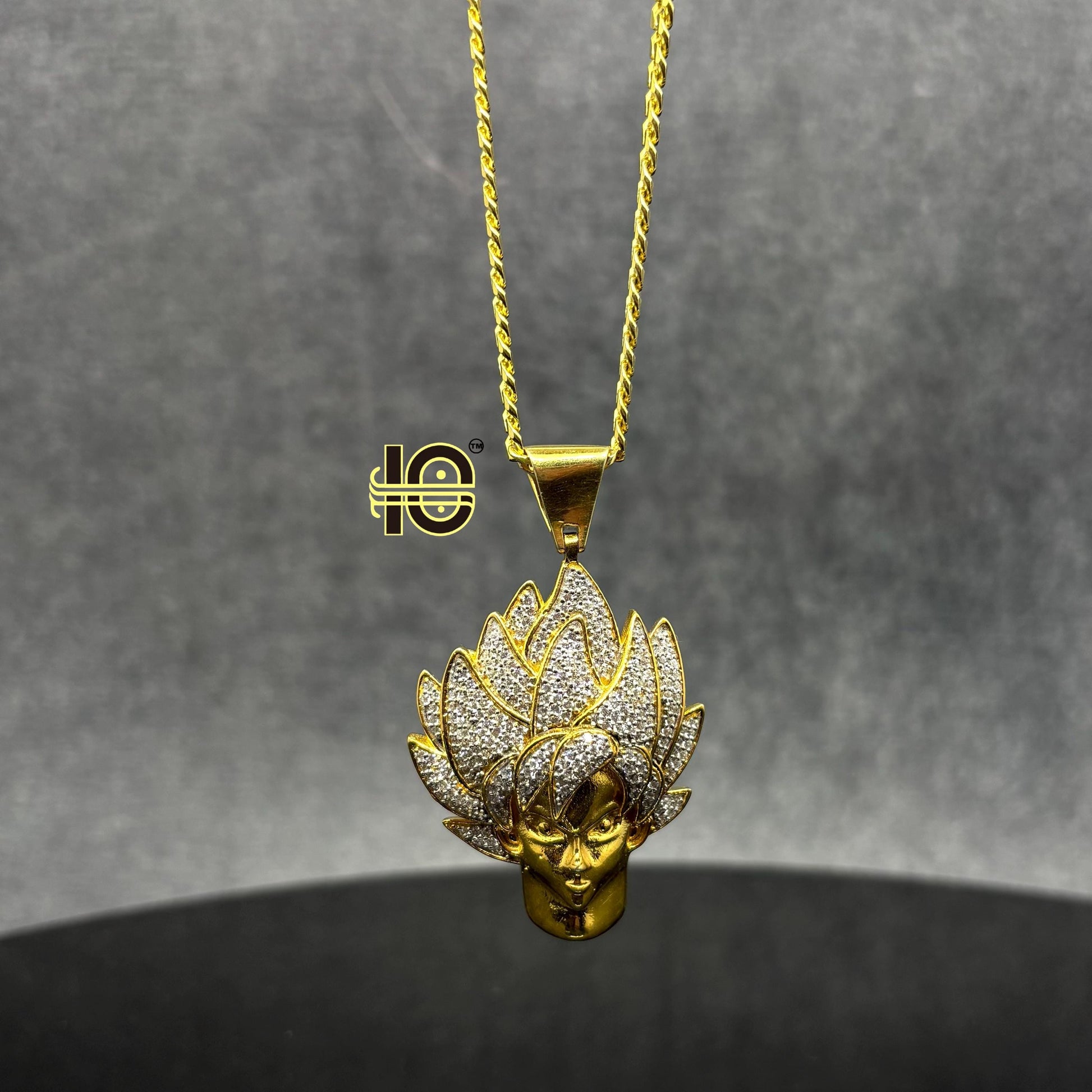 Goku Pendant I Iced moissanite pendant I Hip Hop pendant jewelry I Silver 925 I Moissanite I 18 karat Pure Gold Plated I