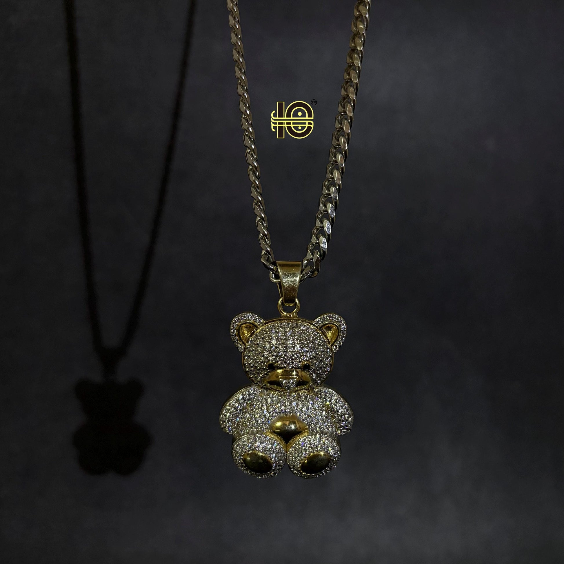 Teddy Pendant I Iced moissanite pendant I Hip Hop pendant jewelry I Silver 925 I Moissanite I 18 karat Pure Gold Plated I