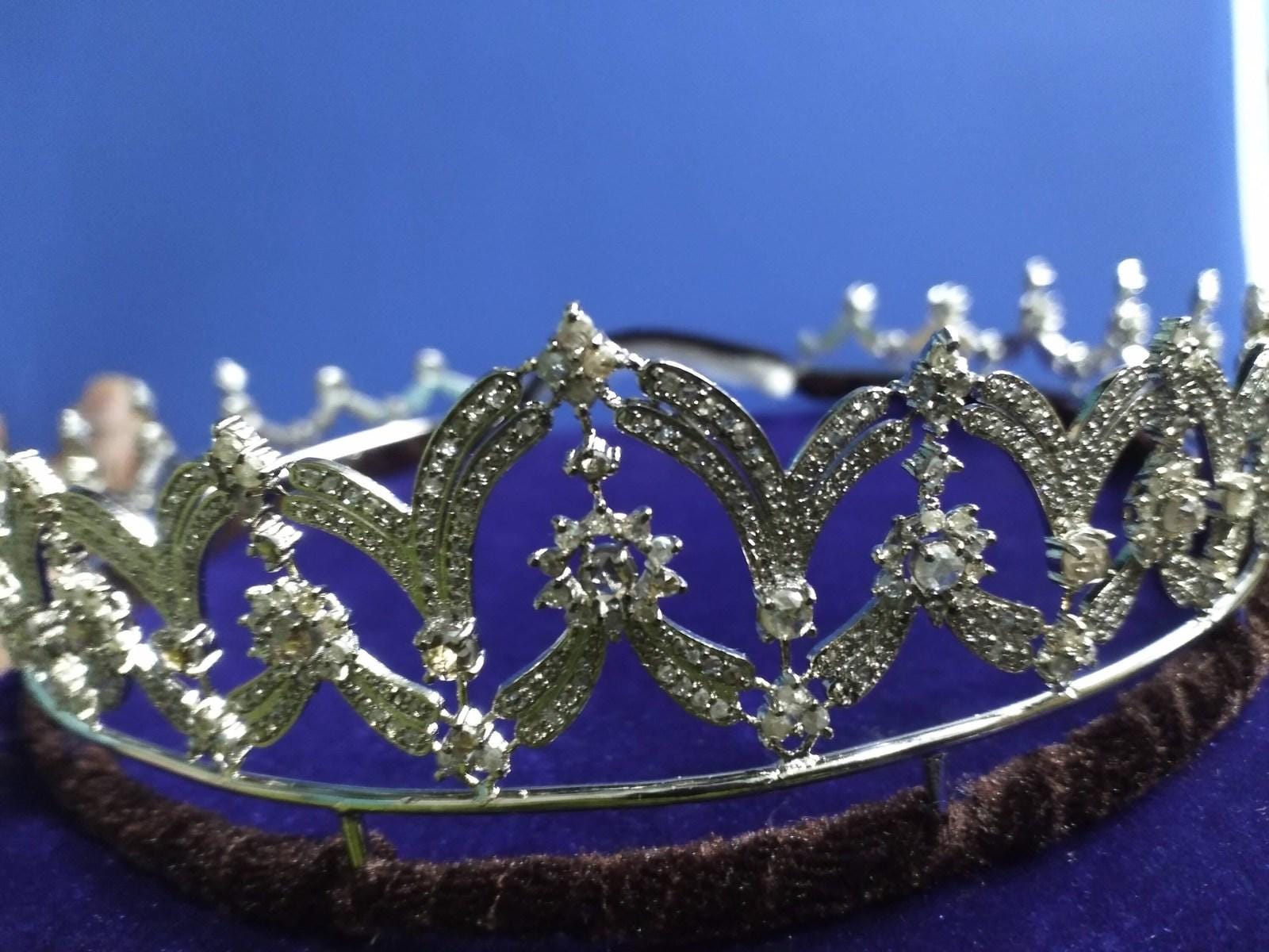 Tiara- 35ct Natural Diamond 925 Sterling Silver Headband