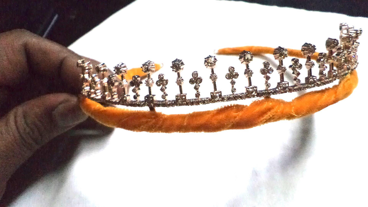 Tiara- 18ct Natural Diamond 925 Sterling Silver Headband