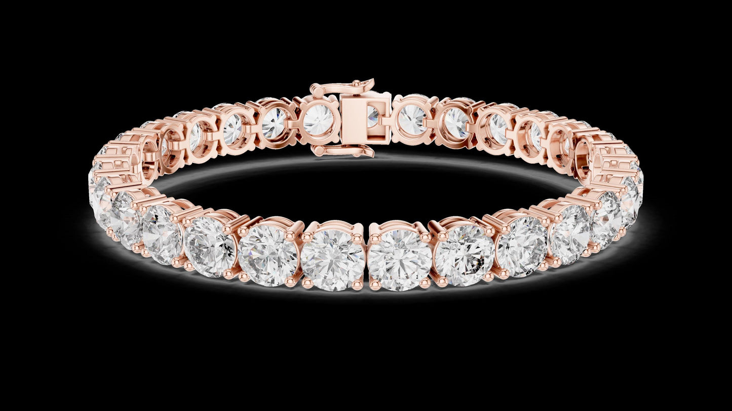 Unique Designer Tennis bracelet. Women's bracelet. High End Jewelry. Gold. Diamond. FBR00952.