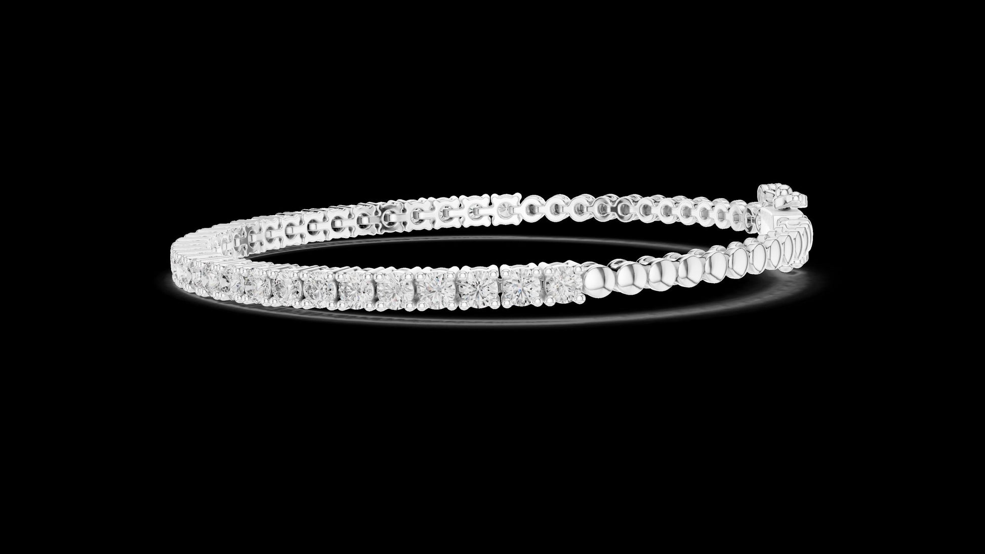 Unique Designer Tennis bracelet. Women's bracelet. High End Jewelry. Gold. Diamond. FBR009522.5.3