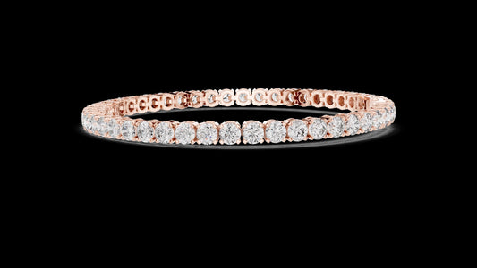 Unique Designer Tennis bracelet. Women's bracelet. High End Jewelry. Gold. Diamond. FBR0407.