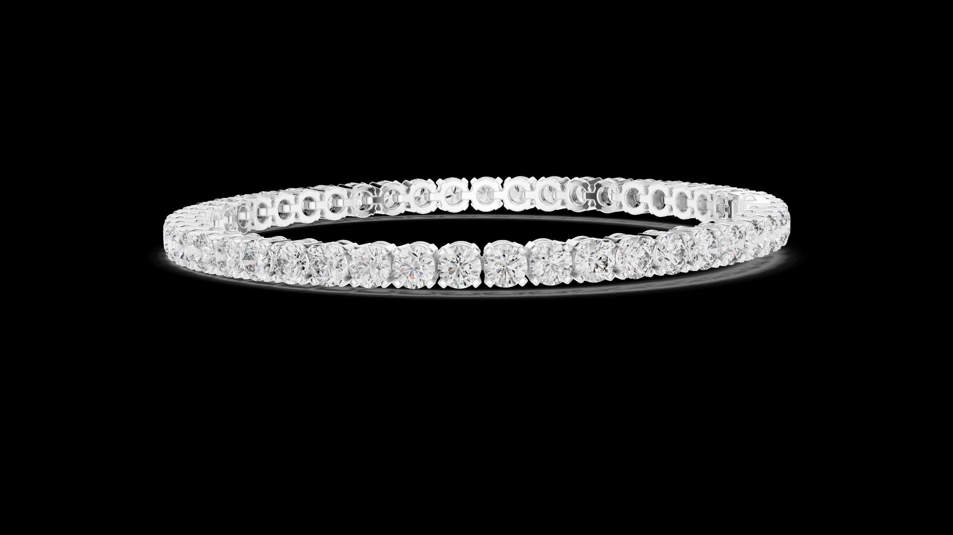 Unique Designer Tennis bracelet. Women's bracelet. High End Jewelry. Gold. Diamond. FBR0407.