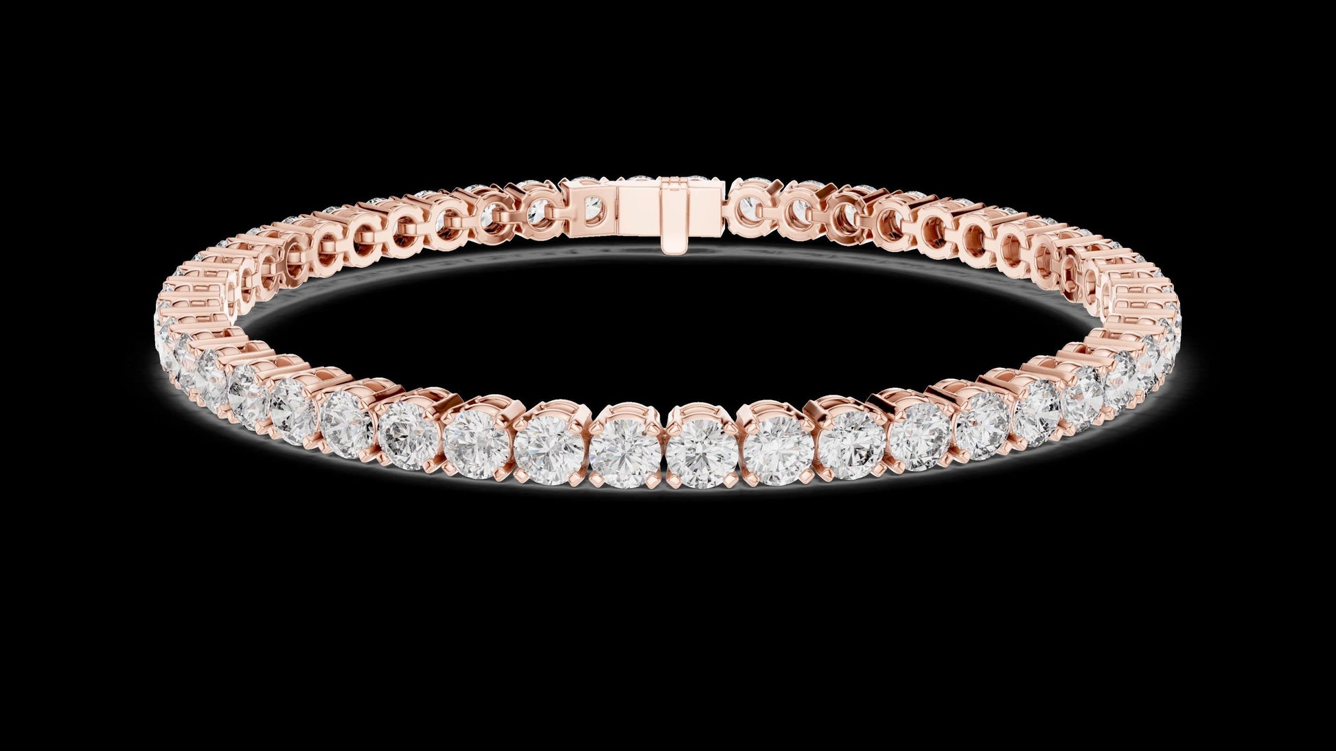 Unique Designer Tennis bracelet. Women's bracelet. High End Jewelry. Gold. Diamond. FBR0407.