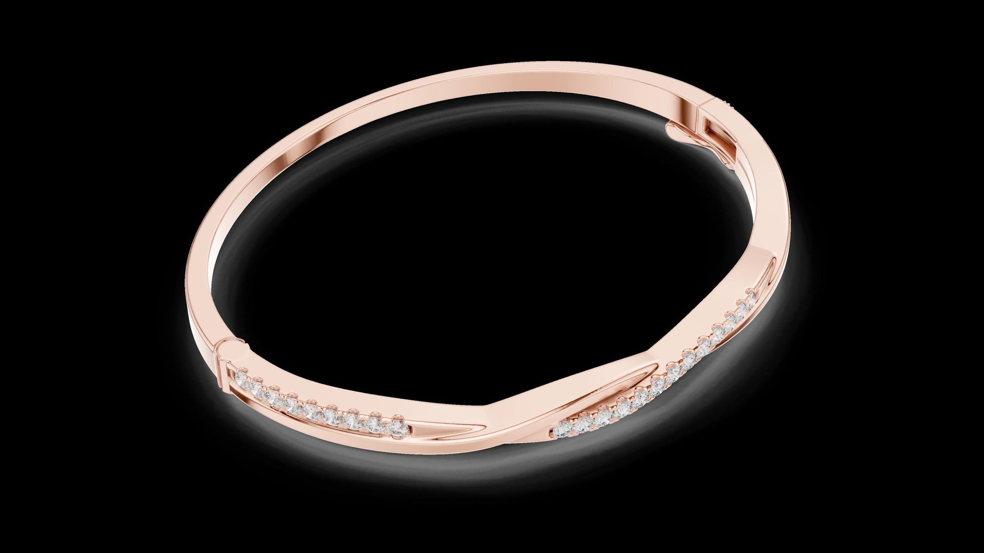 Unique Designer Tennis bracelet. Women's bracelet. High End Jewelry. Gold. Diamond. GLBR0008.