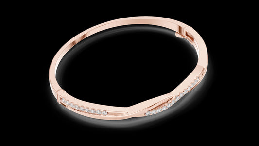 Unique Designer Tennis bracelet. Women's bracelet. High End Jewelry. Gold. Diamond. GLBR0008.