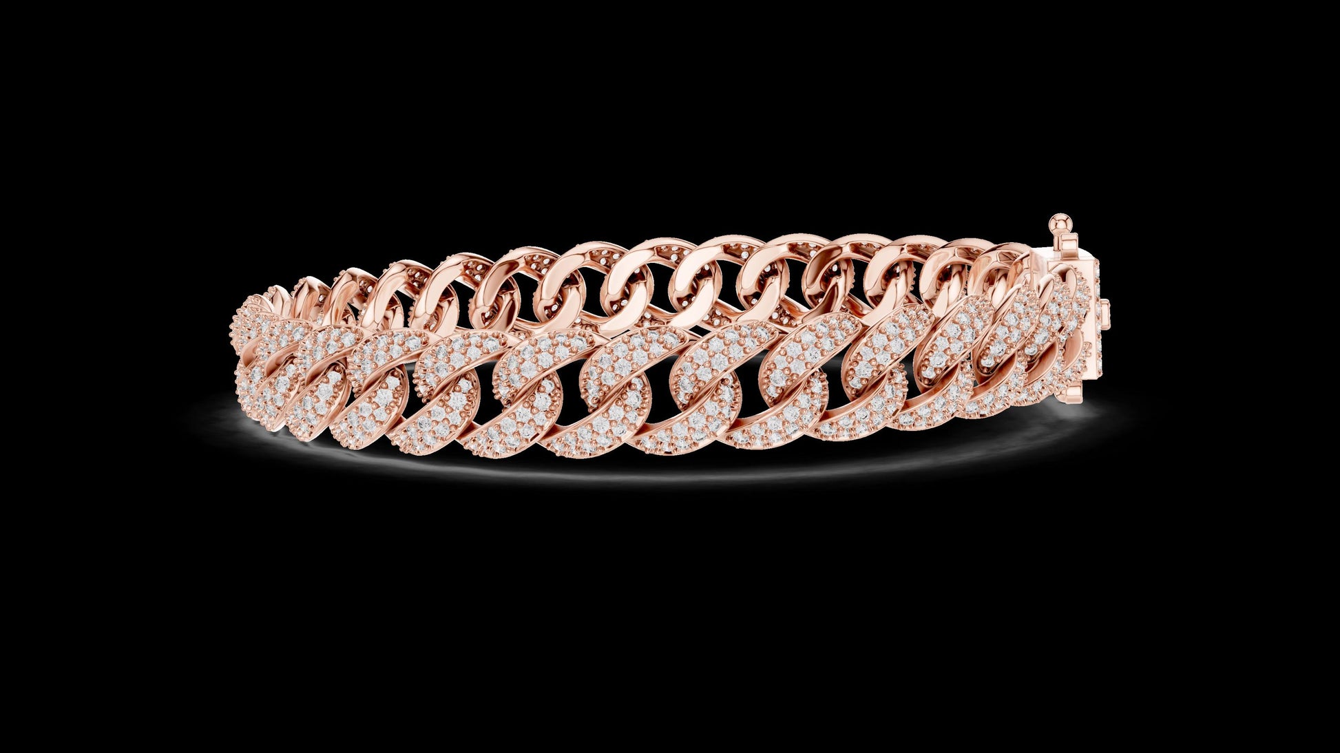 Unique Designer Tennis bracelet. Women's bracelet. High End Jewelry. Gold. Diamond. GLBR0116.