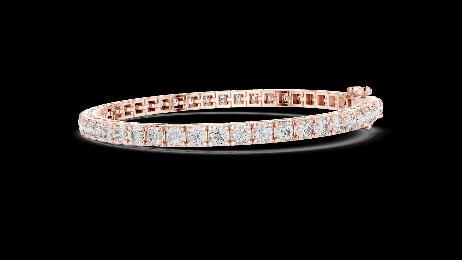 Unique Designer Tennis bracelet. Women's bracelet. High End Jewelry. Gold. Diamond.