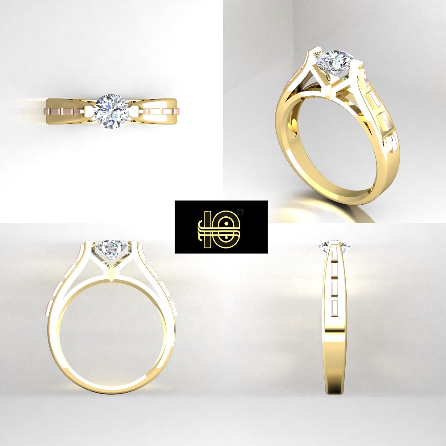 Men's Statement ring, High-End Jewelry. Gold Ring. Diamond Ring.