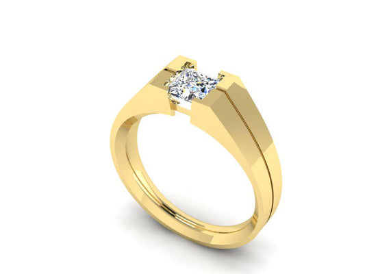 Men's Statement ring G006, High-End Jewelry. Gold Ring. Diamond Ring.