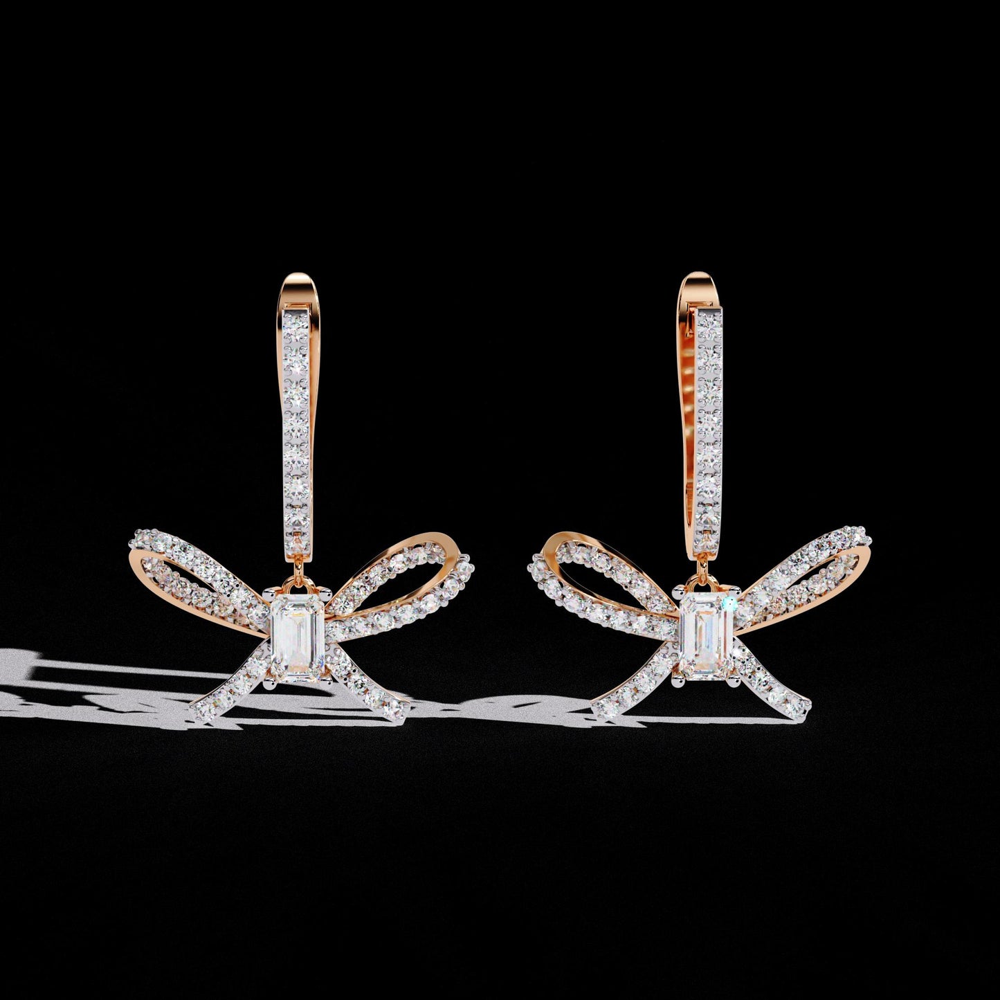 Fine jewelry Earrings. Gold earring. Abstract Style earrings.