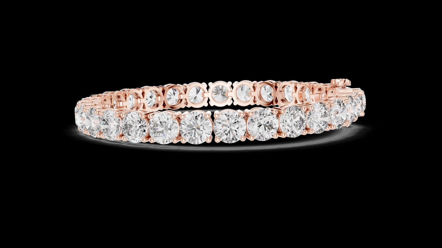 Unique Designer Tennis bracelet. Women's bracelet. High End Jewelry. Gold. Diamond. FBR00952.