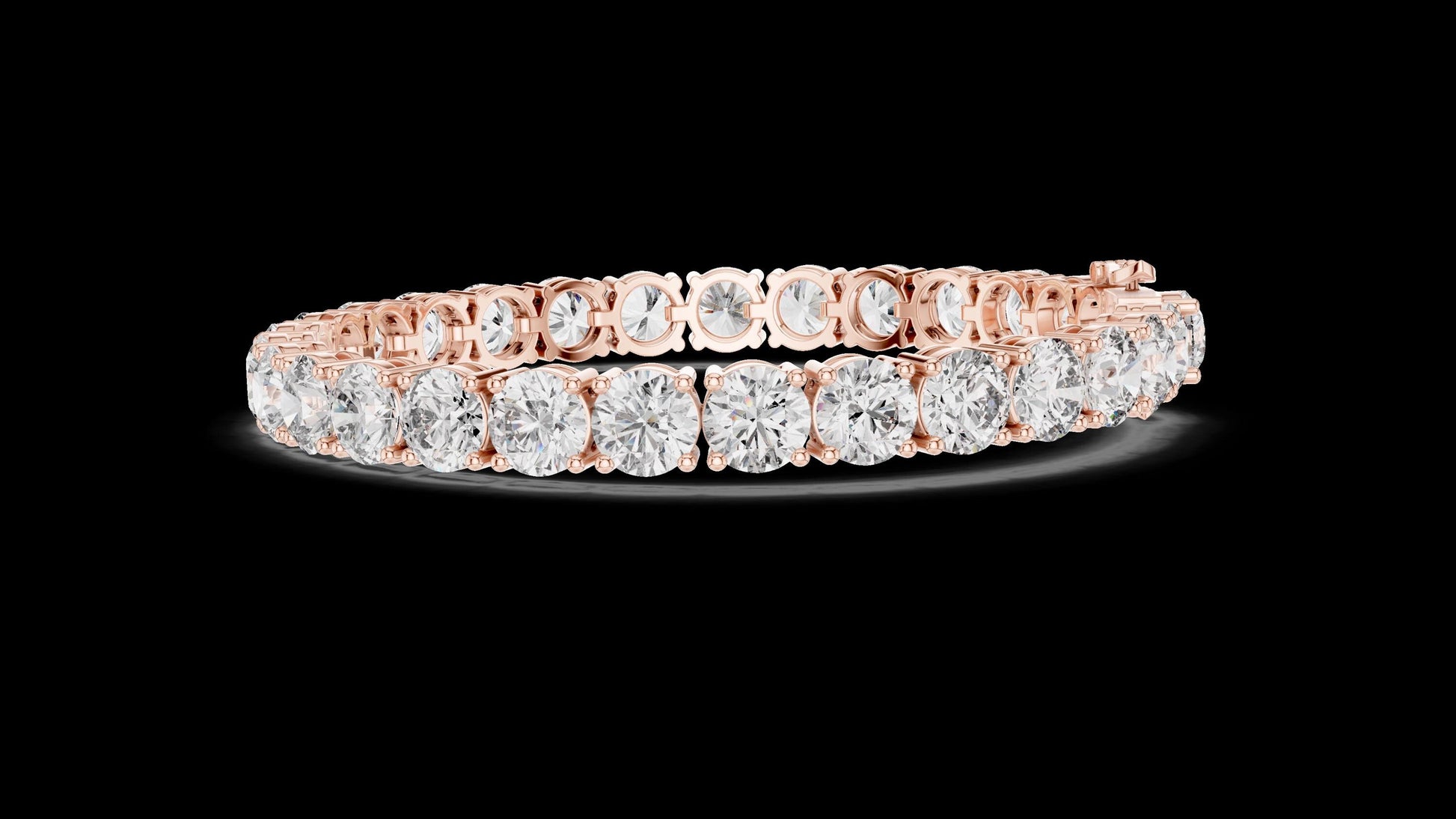 Unique Designer Tennis bracelet. Women's bracelet. High End Jewelry. Gold. Diamond. FBR00952.