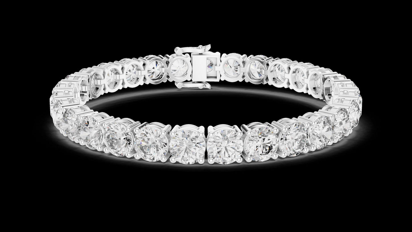 Unique Designer Tennis bracelet. Women's bracelet. High End Jewelry. Gold. Diamond. FBR00952.