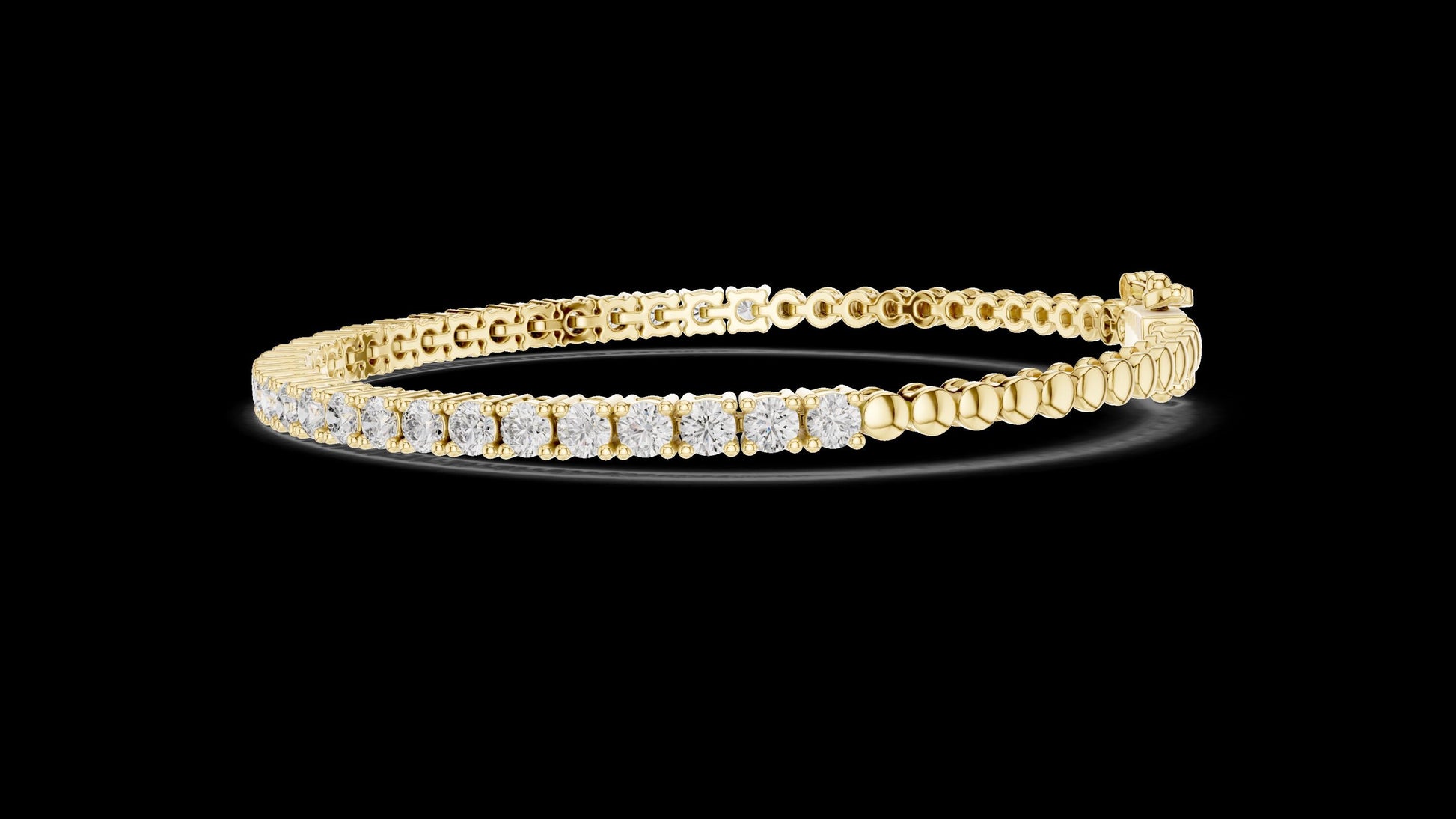 Unique Designer Tennis bracelet. Women's bracelet. High End Jewelry. Gold. Diamond. FBR009522.5.3