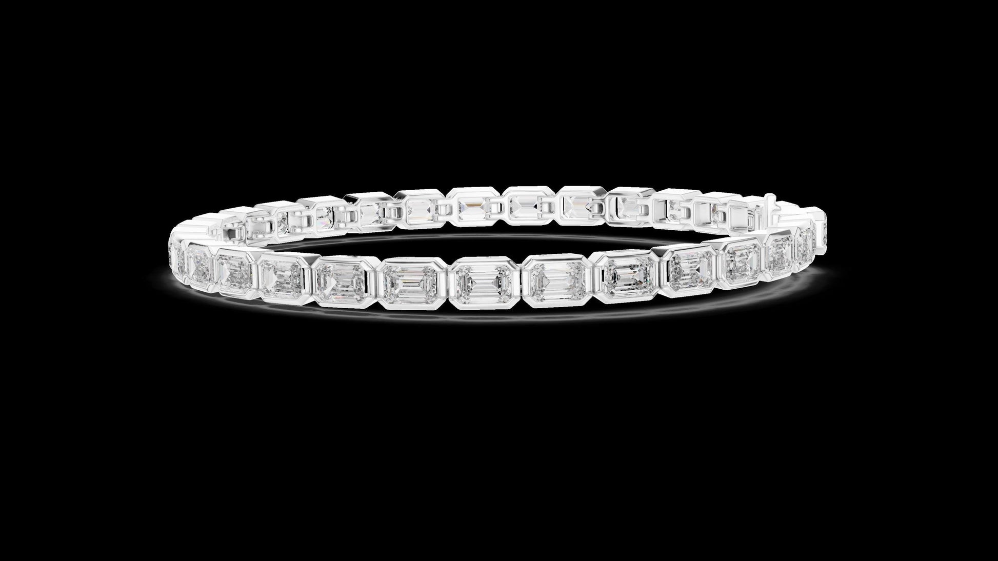 Unique Designer Tennis bracelet. Women's bracelet. High End Jewelry. Gold. Diamond. GLBR0002.