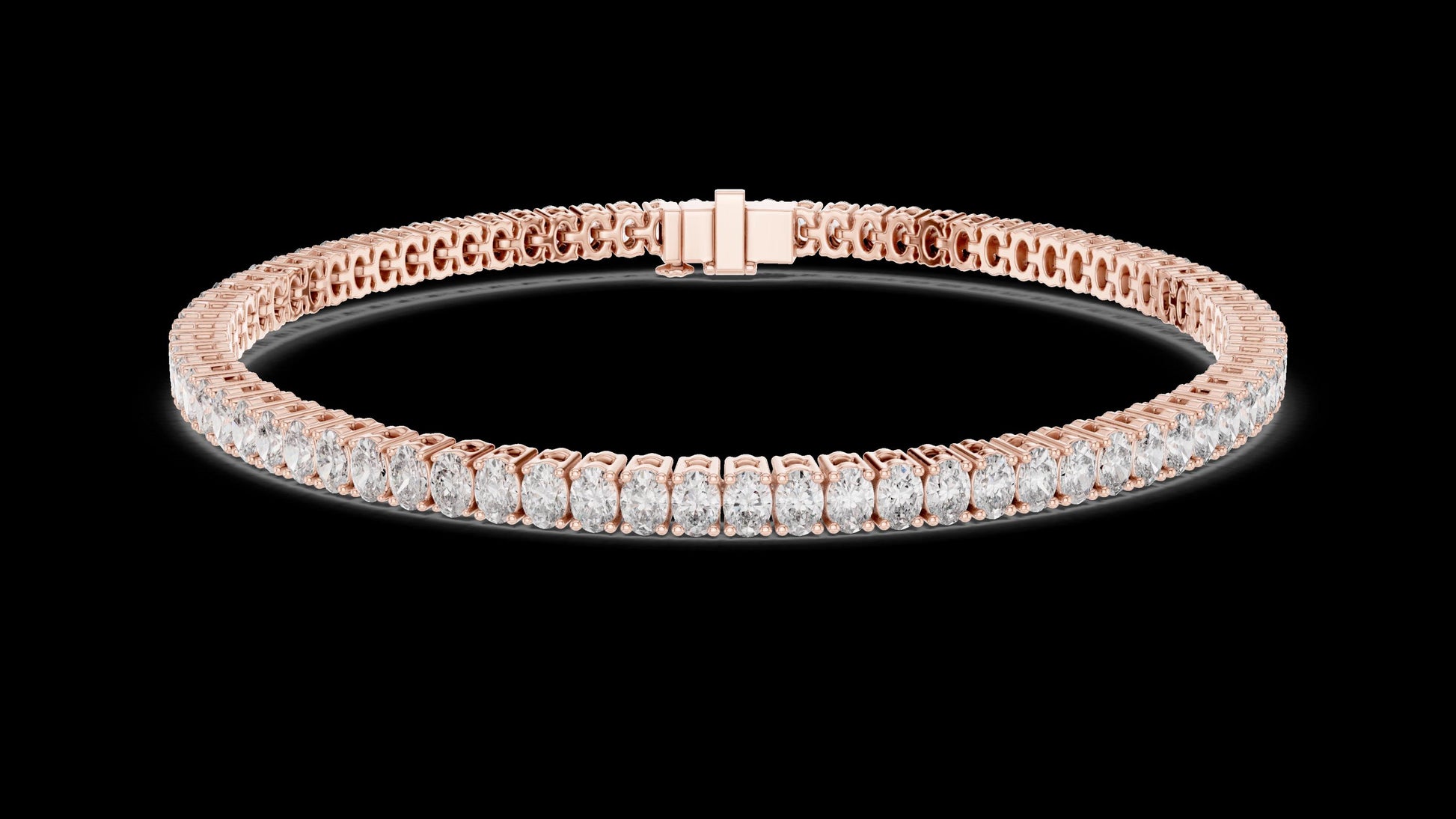 Unique Designer Tennis bracelet. Women's bracelet. High End Jewelry. Gold. Diamond. GLBR0007.