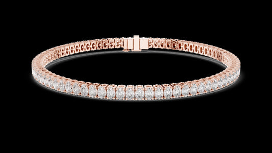 Unique Designer Tennis bracelet. Women's bracelet. High End Jewelry. Gold. Diamond. GLBR0007.