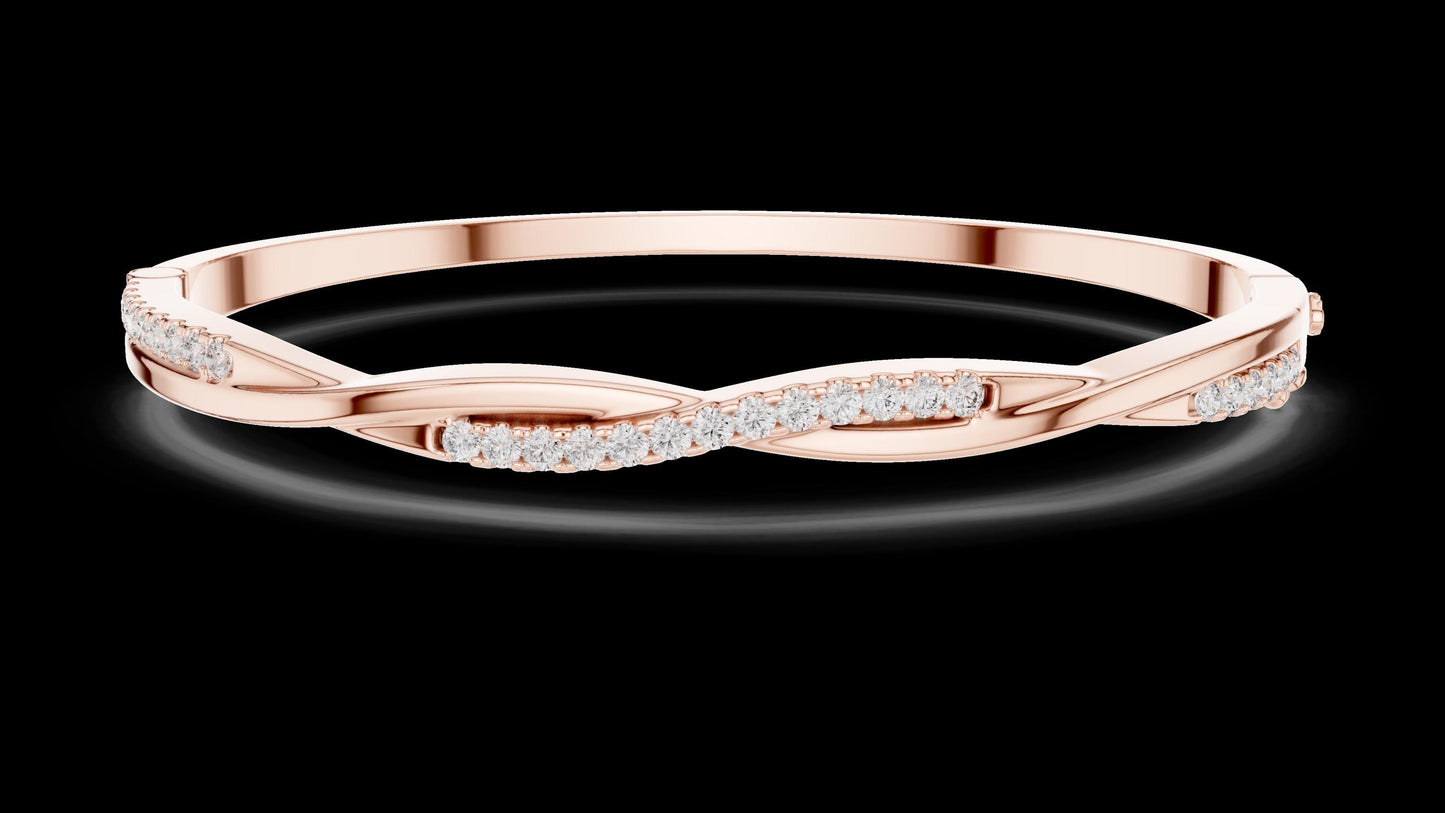 Unique Designer Tennis bracelet. Women's bracelet. High End Jewelry. Gold. Diamond. GLBR0008.