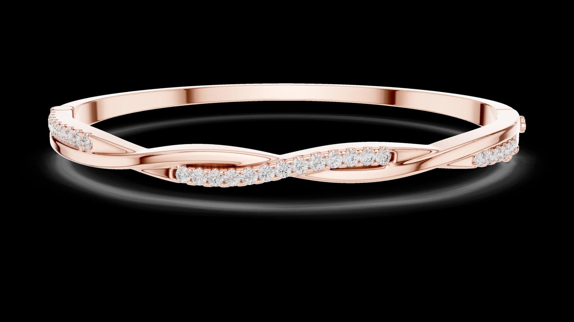 Unique Designer Tennis bracelet. Women's bracelet. High End Jewelry. Gold. Diamond. GLBR0008.