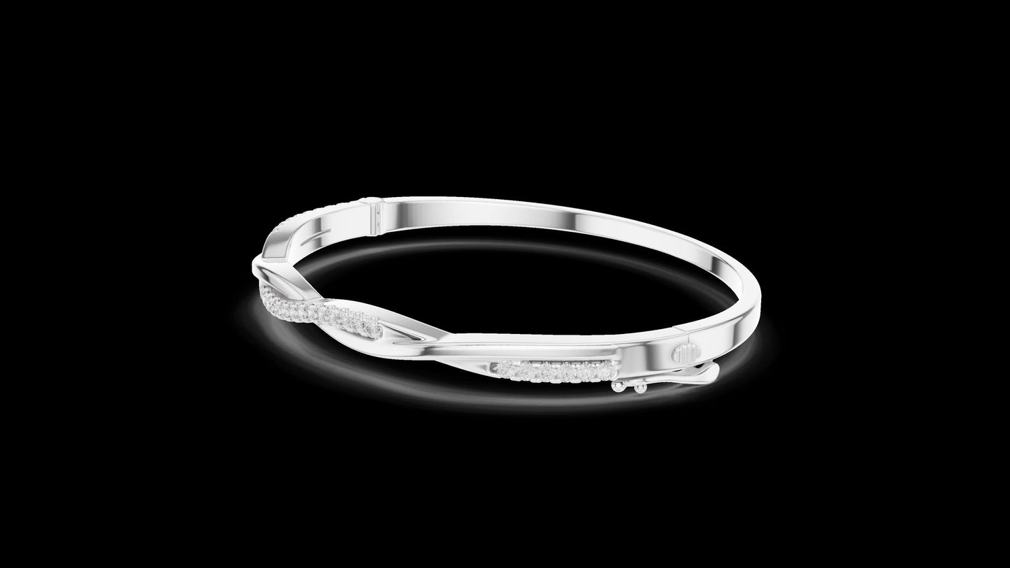 Unique Designer Tennis bracelet. Women's bracelet. High End Jewelry. Gold. Diamond. GLBR0008.