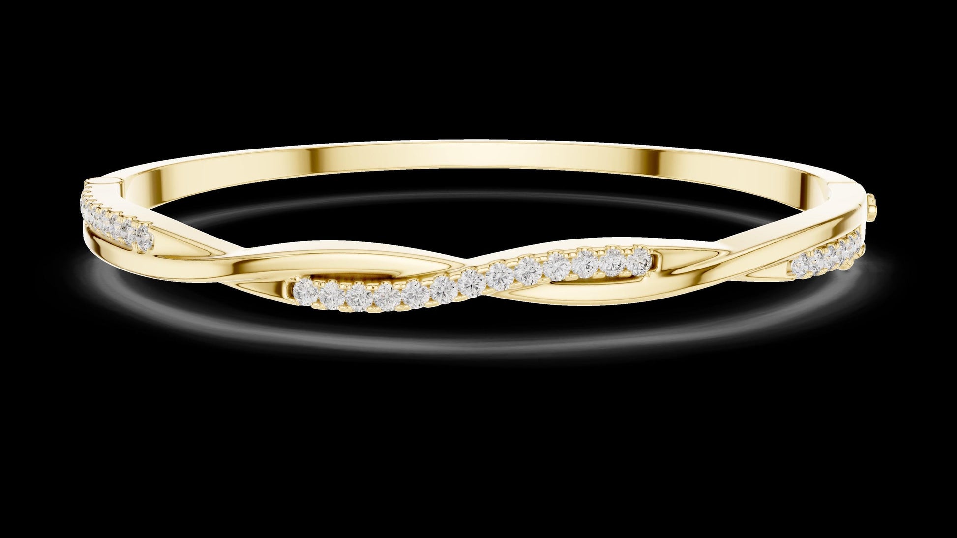 Unique Designer Tennis bracelet. Women's bracelet. High End Jewelry. Gold. Diamond. GLBR0008.