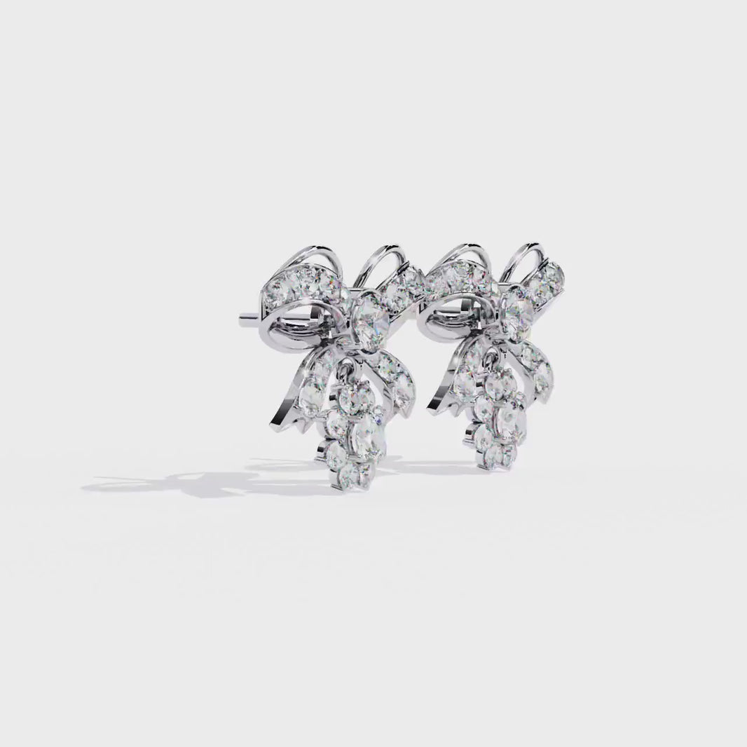 Fine jewelry Earrings. Gold earring. Abstract Style earrings.