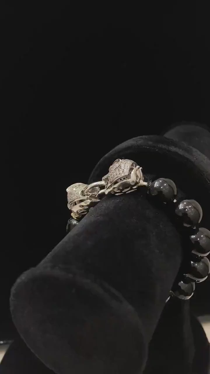Panther bead bracelet jewelry.