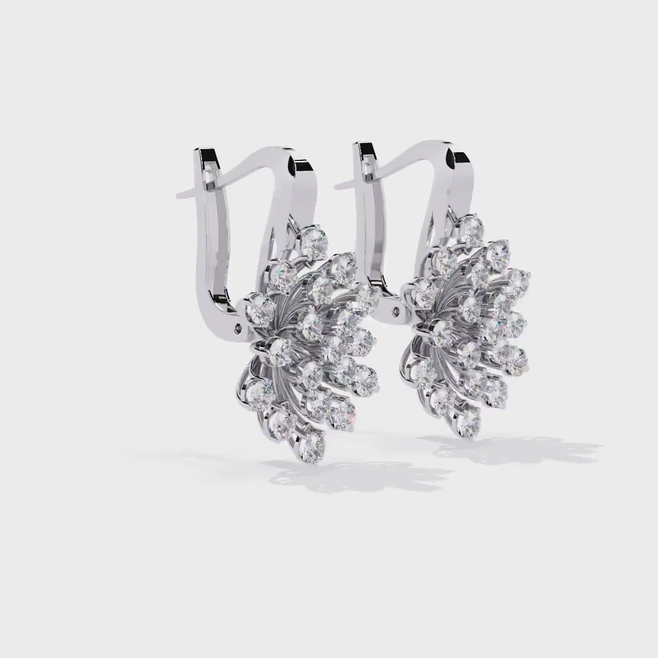 Fine jewelry Earrings. Gold earring. Abstract Style earrings.
